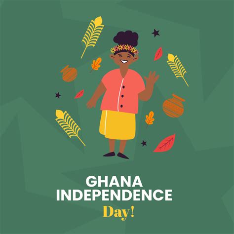 Happy Ghana Independence Day Illustration Template - Edit Online ...