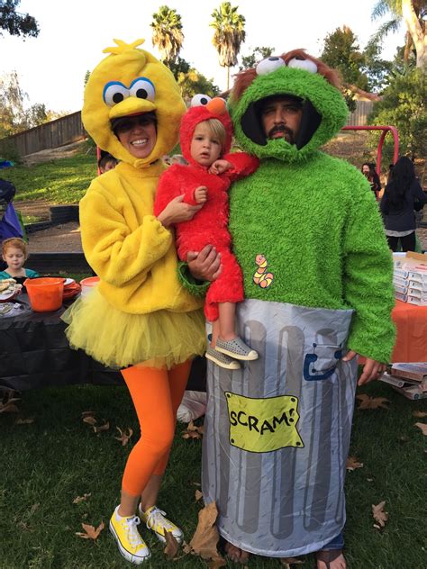 Family Halloween Costumes | Sesame Street | Big Bird | Elmo | Oscar the Grouch Baby Skunk ...