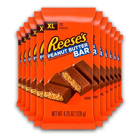 Buy REESE'S Milk Chocolate filled with REESE'S Peanut Butter Extra Large Candy, Bulk, 4.25 oz ...