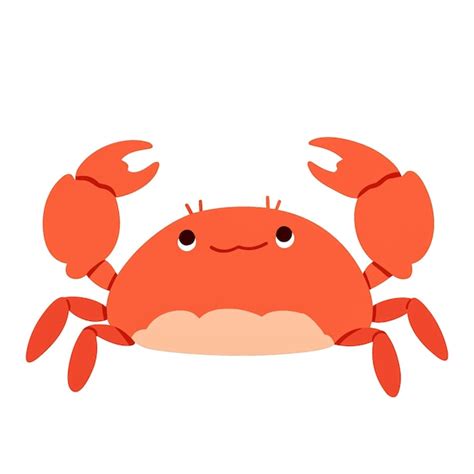 Premium PSD | Cute crab clipart