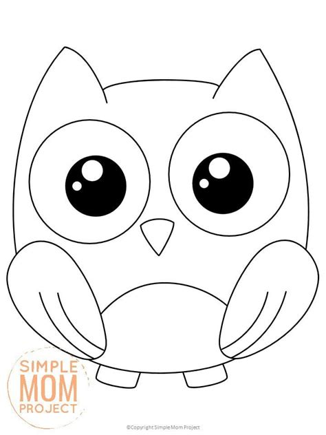 Free Printable Woodland Owl Template - Simple Mom Project