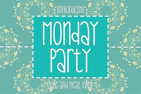 Monday Party font | Fonts2u.com