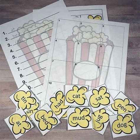 FREE Popcorn Alphabetical Order Activities