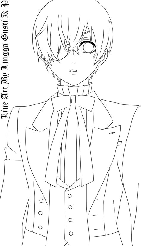 Ciel Phantomhive LineArt by Takito37 on DeviantArt