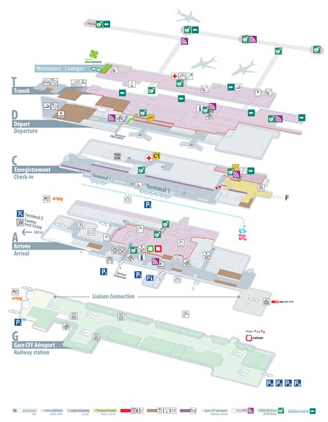 Geneva Airport Gate Map - Zip Code Map