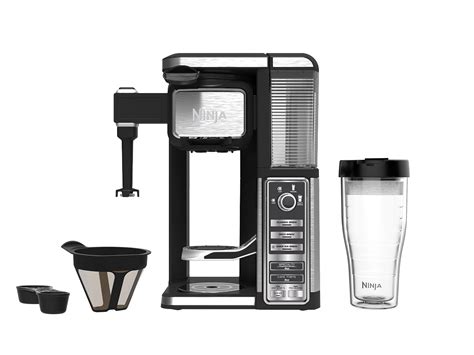 Ninja Single-Serve, Pod-Free Coffee Maker Bar with Hot and Iced Coffee, Auto-iQ, Built-In Milk ...