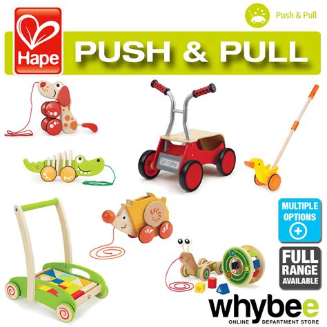 HAPE Push & Pull Toy Full Range of Wooden Walk Along Walkers Toys Children 12M+ | eBay