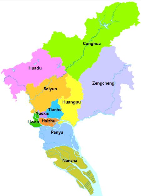 Guangzhou Administrative Divisions, Best Places to Visit Guangzhou, Districts and Towns and ...