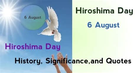 Hiroshima Day: History, Significance, with Quotes