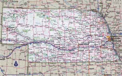 Map Of Nebraska Roads And Highways Free Printable Road Map Of Nebraska | Images and Photos finder