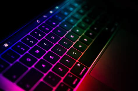 Keyboard, laptop, gradient, colorful, technology, HD wallpaper | Peakpx