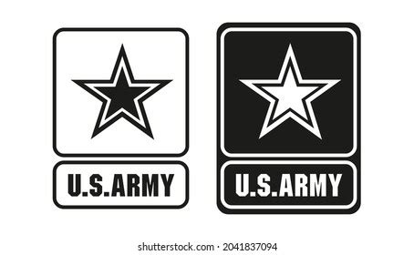 Black Army logo Royalty Free Stock SVG Vector