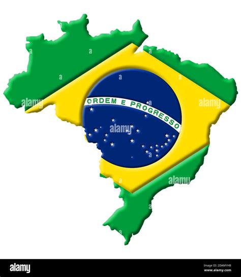 The brazilian flag Cut Out Stock Images & Pictures - Alamy