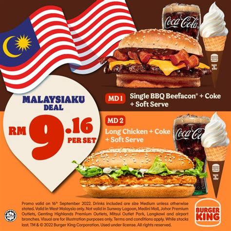 16 Sep 2022: Burger King Malaysia Day Deal - EverydayOnSales.com