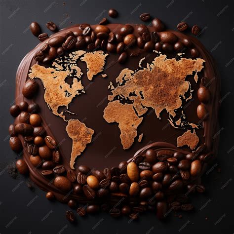 Premium AI Image | Coffee map