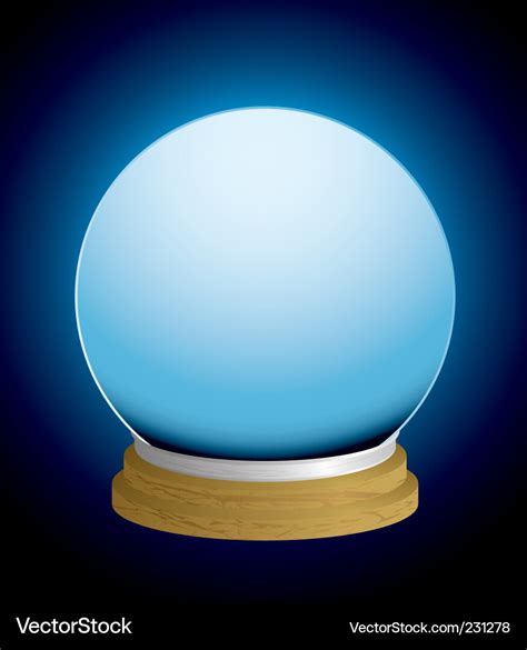 Fortune teller crystal ball Royalty Free Vector Image