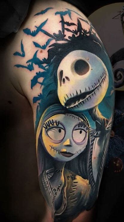 100+ Unique Jack and Sally Tattoos (The Nightmare Before Christmas) - Tattoo Me Now