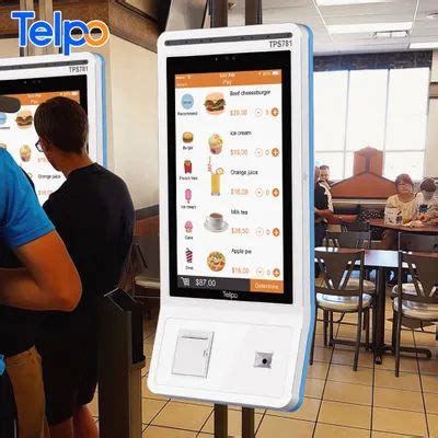 Burger King Partner Telpo Food Ordering Machine Bill Payment Self ...