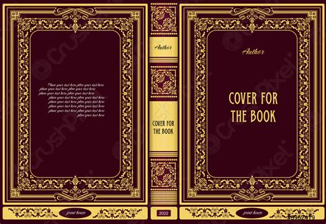 Old book cover design elements 3d vector cover - stock vector 5962419 | Crushpixel