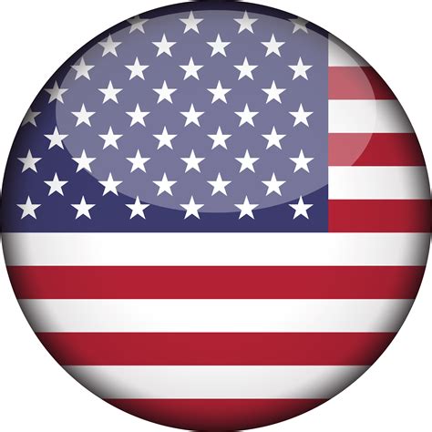 Clip Art United States Of America Flag 3d Round - Round Usa Flag Icon - Png Download - Full Size ...