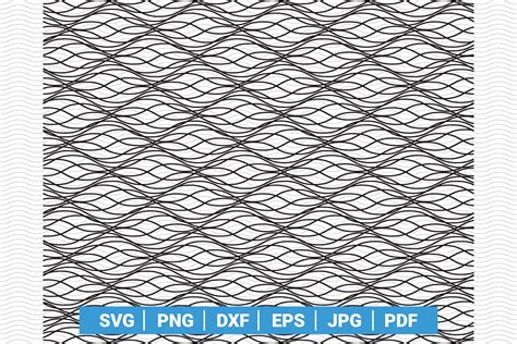 Wavy Lines Seamless Pattern SVG Cricut Graphic by DesignStudioRM ...