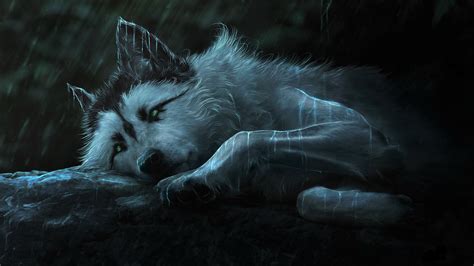 2560x1440 Resolution Fantasy Wolf Painting 1440P Resolution Wallpaper - Wallpapers Den