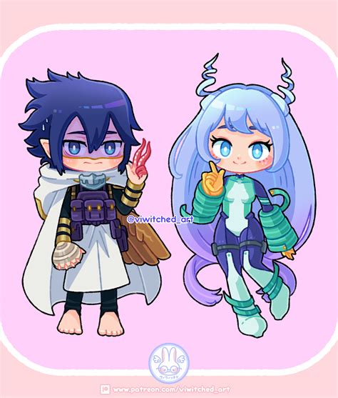 Viviana Ramírez (viwitched art) - Tamaki Amajiki and Nejire Hadou