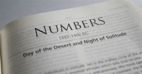 Numbers - Bible Book Chapters and Summary - New International Version