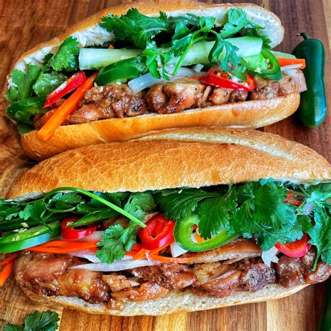 Vietnamese Chicken Banh Mi Recipe – Bánh Mì Gà – FOOD is Four Letter Word