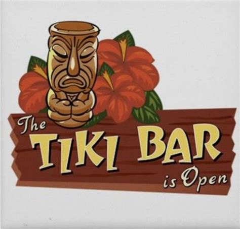 Tiki bar sign | Tiki bar signs, Tiki bar, Bar signs