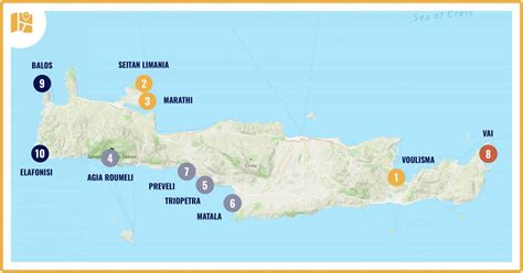 Best Beaches Crete Map | Images and Photos finder