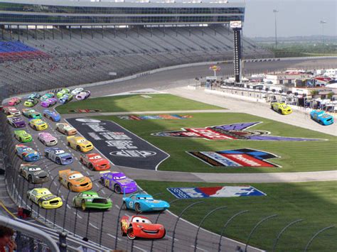 Piston Cup Race In Texas Motor Speedway by richardchibbard on DeviantArt