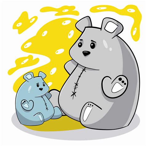 the two bears 14160893 Vector Art at Vecteezy