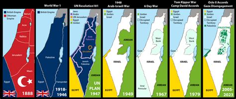 [1888 - 2023] Changing borders of Israel / Palestine : r/MapPorn