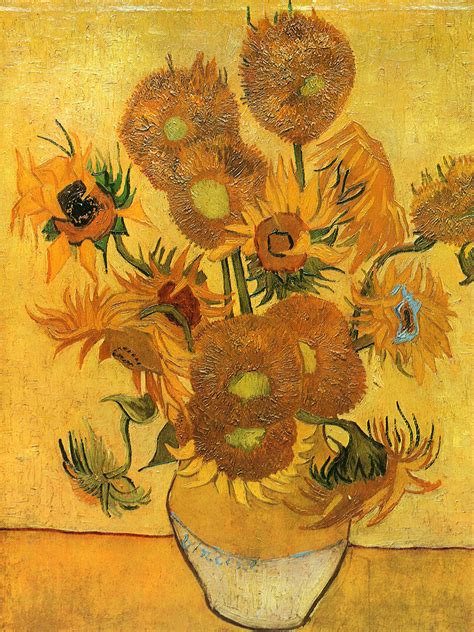 Still Life - Vase with Fifteen Sunflowers - van Gogh Vincent - WikiArt.org