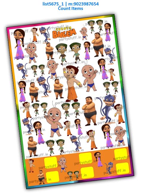 Chhota Bheem theme Designs