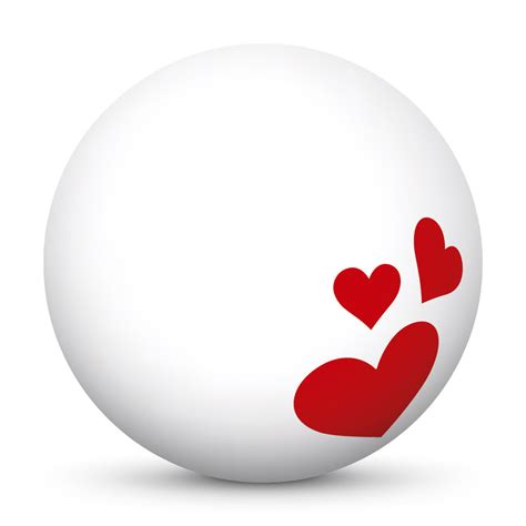 Three Hearts - 3D-Emoji 6/6 - Black and White Sphere - VECTOR GRAPHIC ...