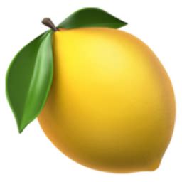 Lemon Emoji (U+1F34B)