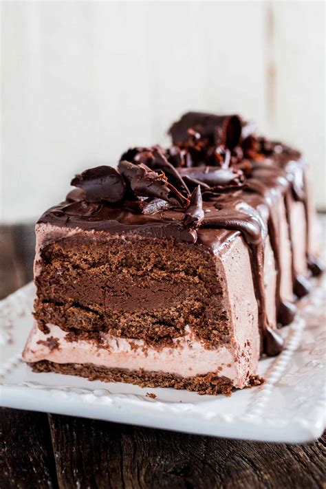 Chocolate Ice Cream Cake - Olivia's Cuisine