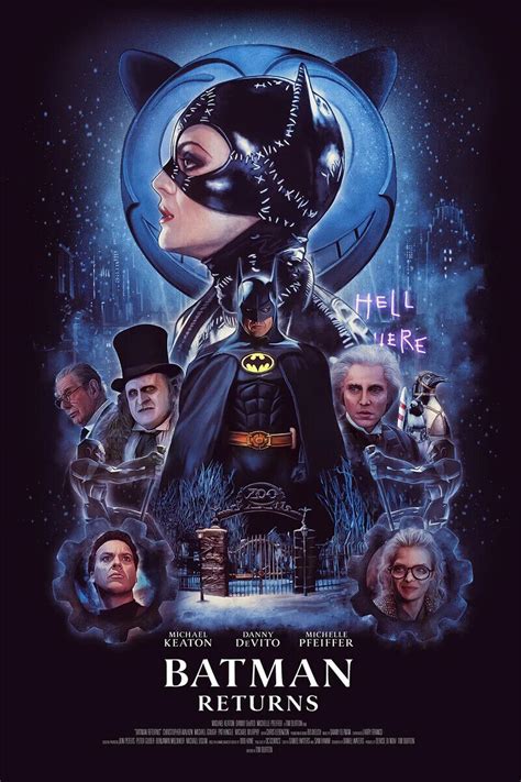 NYCC 2022 Batman Returns Rich Davies Giclee Poster Print Art 24x36 Mondo | eBay