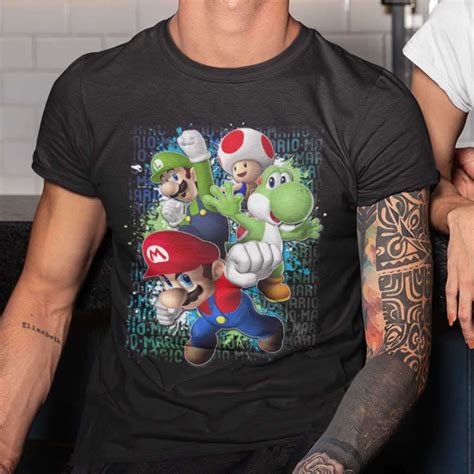 Super Mario Luigi Toad Yoshi T-Shirt Nintendo