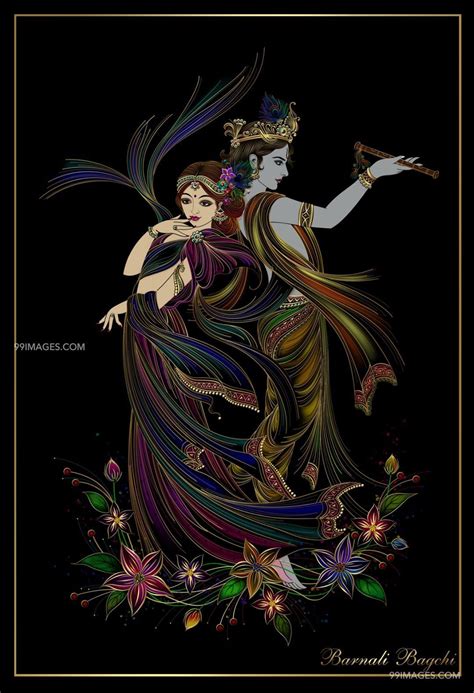 Radha Krishna Black Wallpapers - Wallpaper Cave