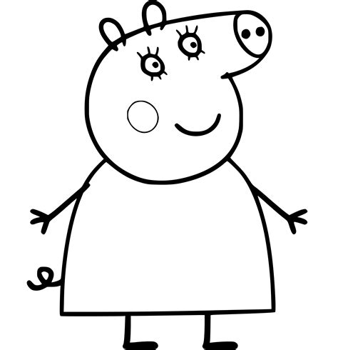 printable mummy pig coloring pages peppa pig ready for download