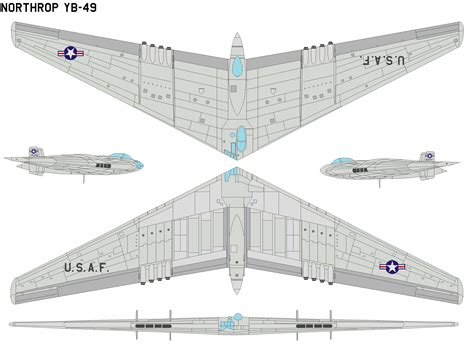 Northrop YB-49 by bagera3005 on DeviantArt