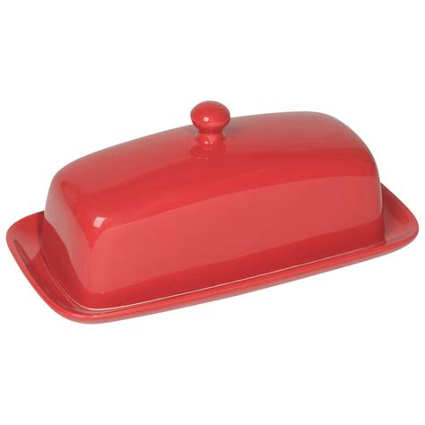 Now Designs Butter Dish, Rectangular, Red - Walmart.com - Walmart.com