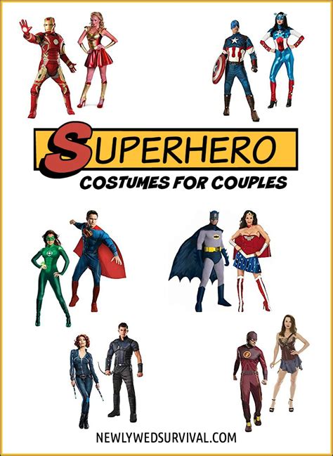 Top Superhero Costumes for Couples - Justice League & Avengers