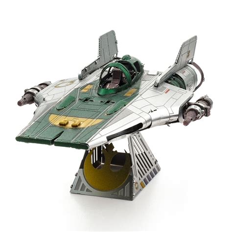 Metal Earth Star Wars Resistance A-Wing Fighter | 3D Metal Model Kits