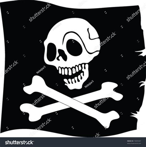 Jolly Roger Flag Vector Stock Vector (Royalty Free) 19095367 | Shutterstock