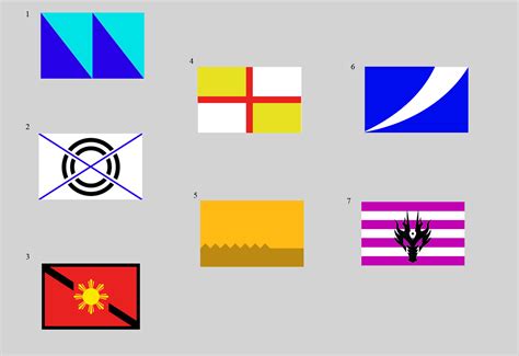 My imaginary world's flags. Thoughts? : r/vexillology