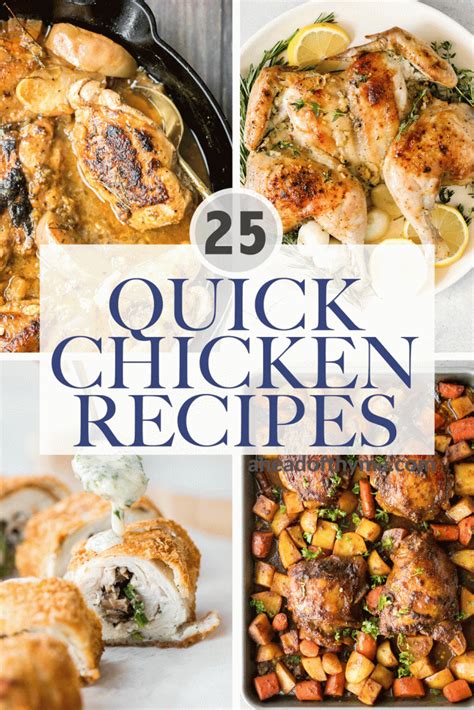 25 Quick Chicken Recipes - Ahead of Thyme